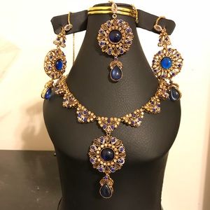 Indian set blue and gold nwot